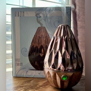 Glass rose gold diffuser with Relaxing Essential Oil Set